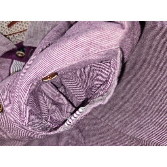 Ted Baker London Polo Shirt Men 3 Purple Pattern Collared Old Money Golf Artsy - Picture 6 of 9